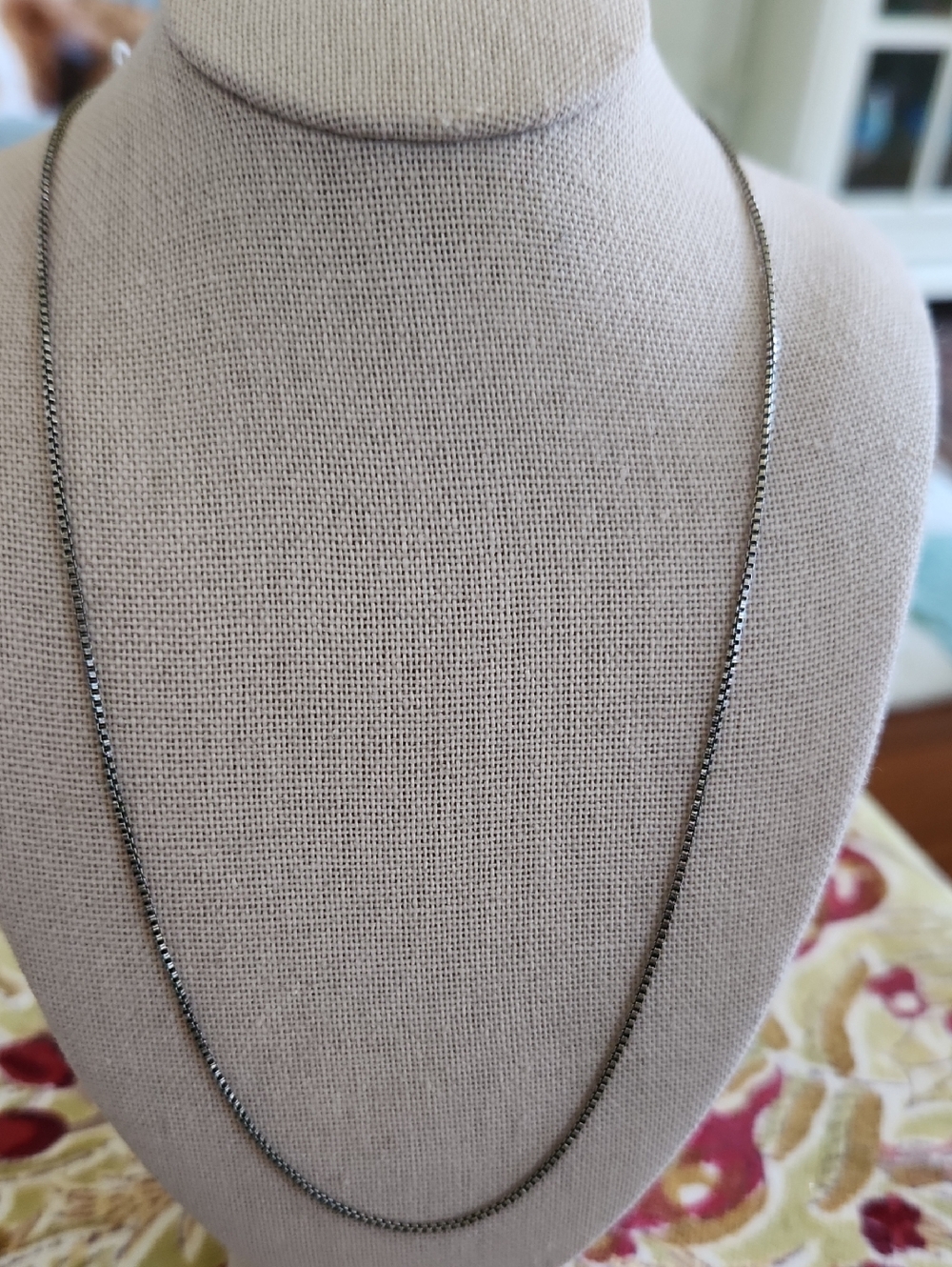 STERLING SILVER 925 DAINTY ITALIAN 18 IN CHAIN NECKLACE